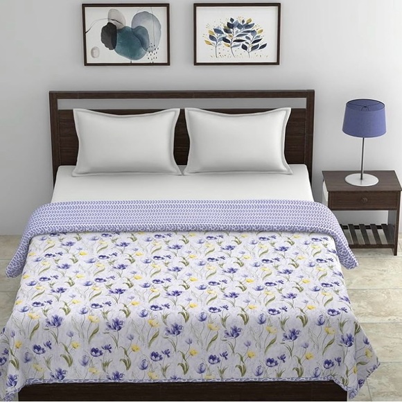 Bed Spread - Full size 100% cotton spread/ coverlet. Reversible
